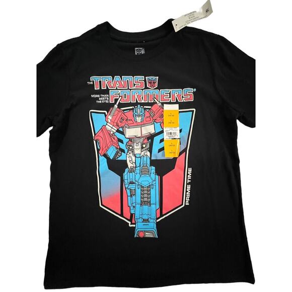 Transformers Boy Size L ( 10 - 12 ) Shirt Hasbro Transformers Tee Short Sleeve - Picture 3 of 5
